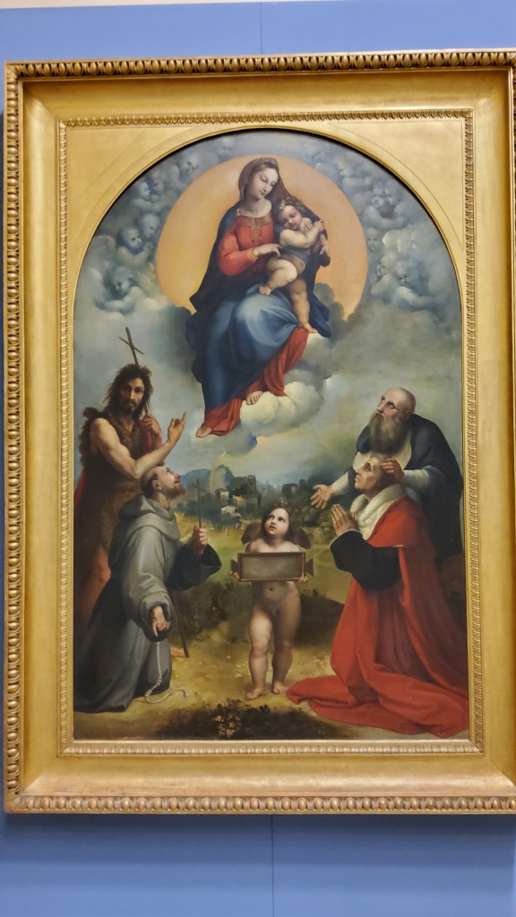Kopie der Madonna von Raffael, die er für Foligno malte 