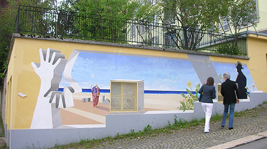 Wandbild in La Chaux-de-Fonds (April 2014)